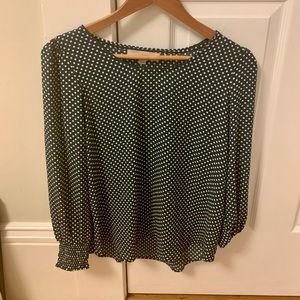 Loft polka dot blouse